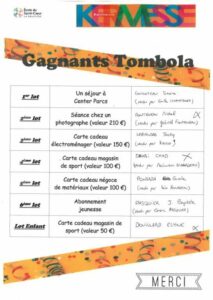 Kermesse: tombola
